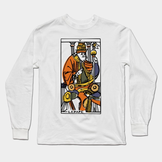 V. Le Pape (The Pope) Long Sleeve T-Shirt by MaxGraphic